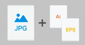 ③JPEGとAIまたはEPSファイルをセットで投稿