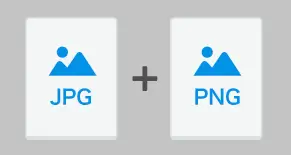 ②JPEGとPNGファイルをセットで投稿